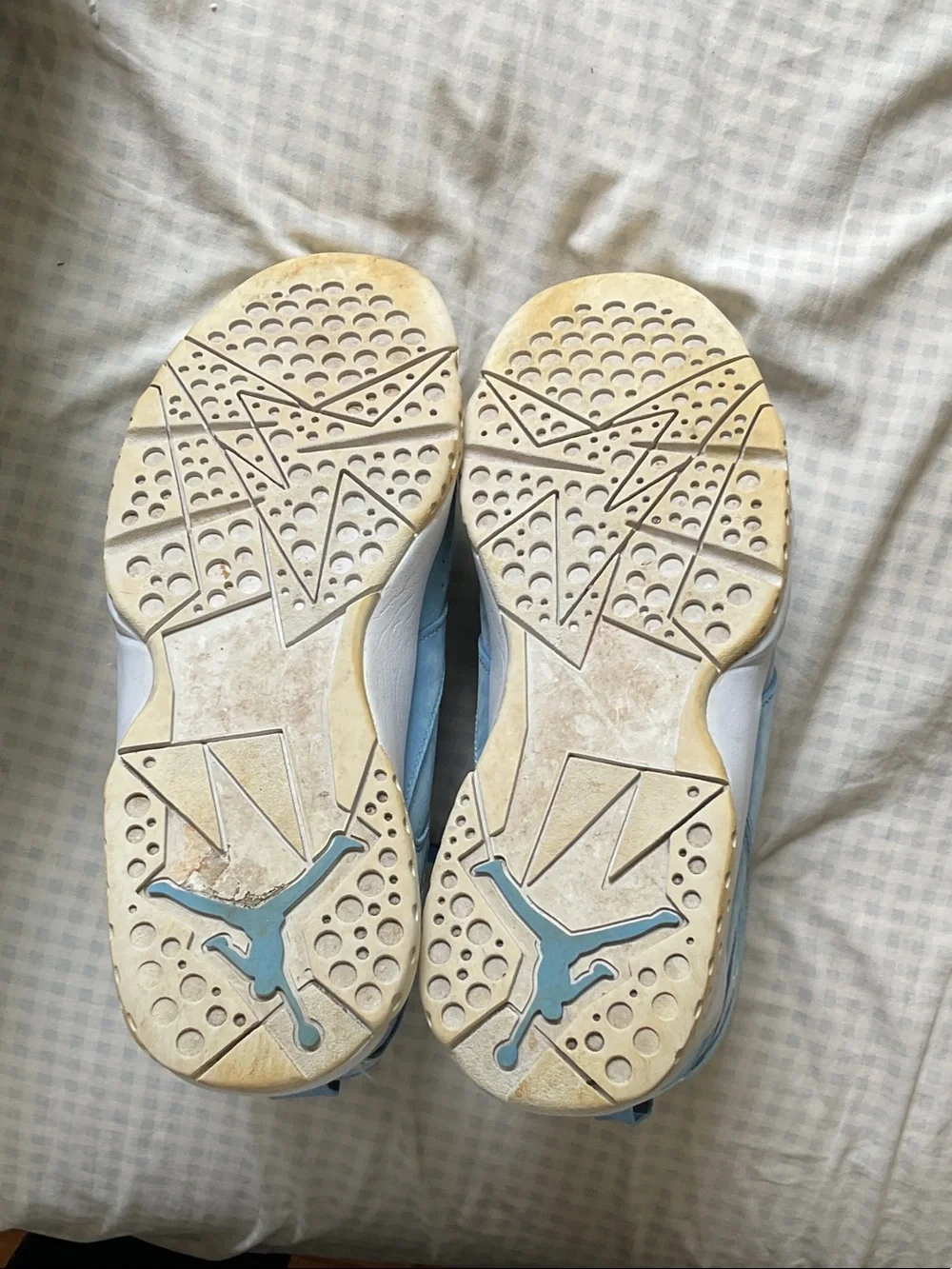 RARE Jordan High-Top Sneakers in Light Blue and White